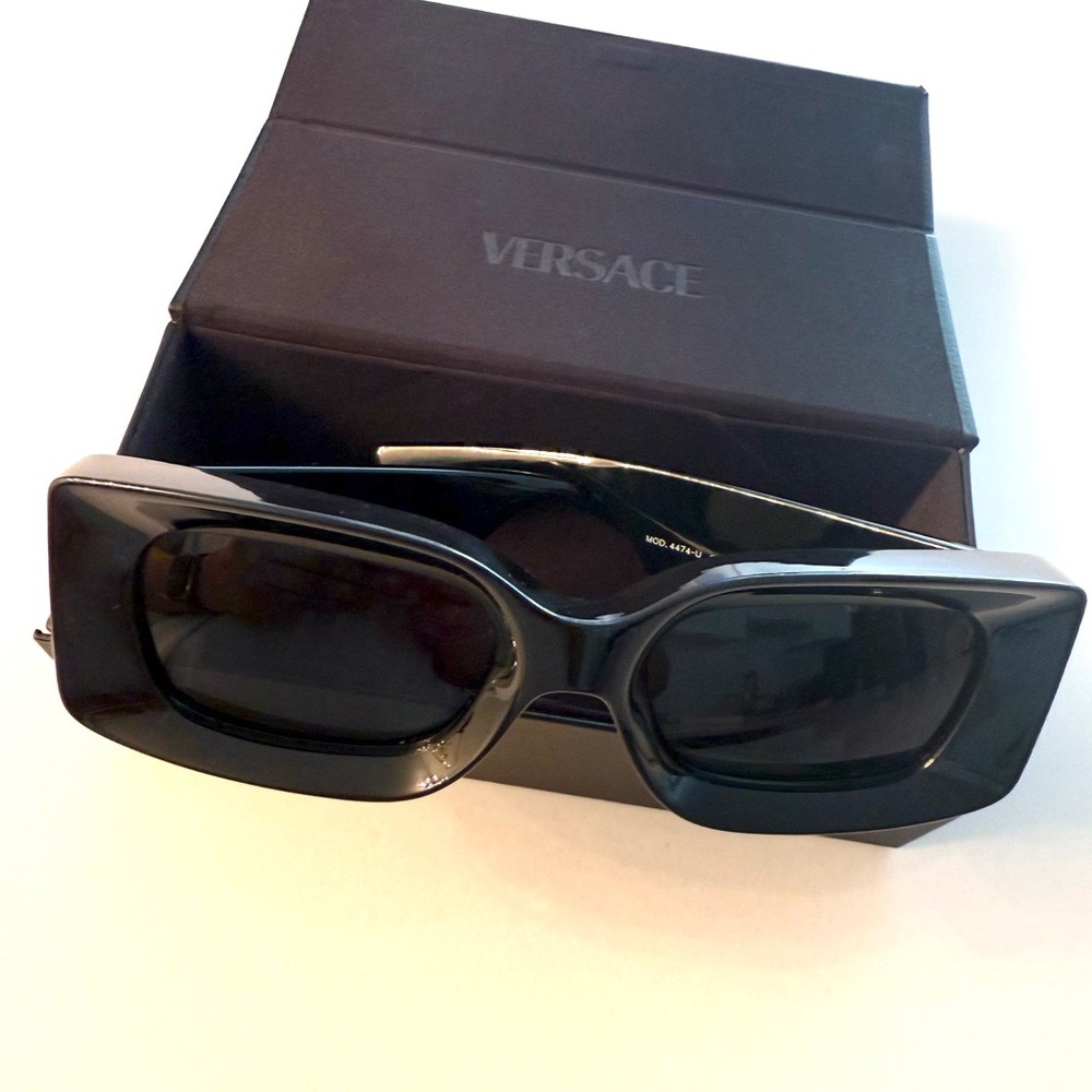 Versace rectangle sunglasses